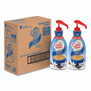 Coffee-mate Liquid Coffee Creamer, French Vanilla, 1.5 Liter Pump Bottle, 2/Carton (31803CT)